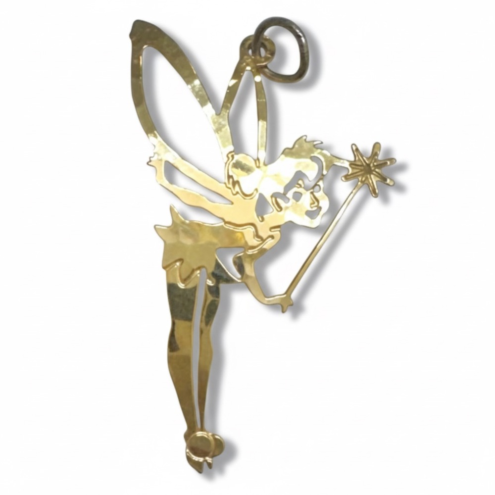 Vintage Disney Tinker Bell Pendant Wild Bryde 90s Disney World Charm - Picture 7 of 7